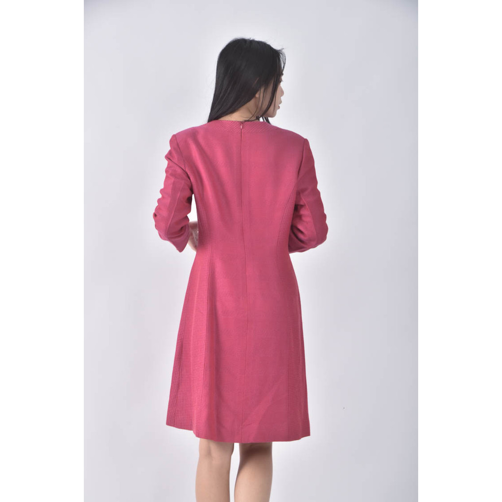 (S) 圓領粉色洋裝二手衣, , large