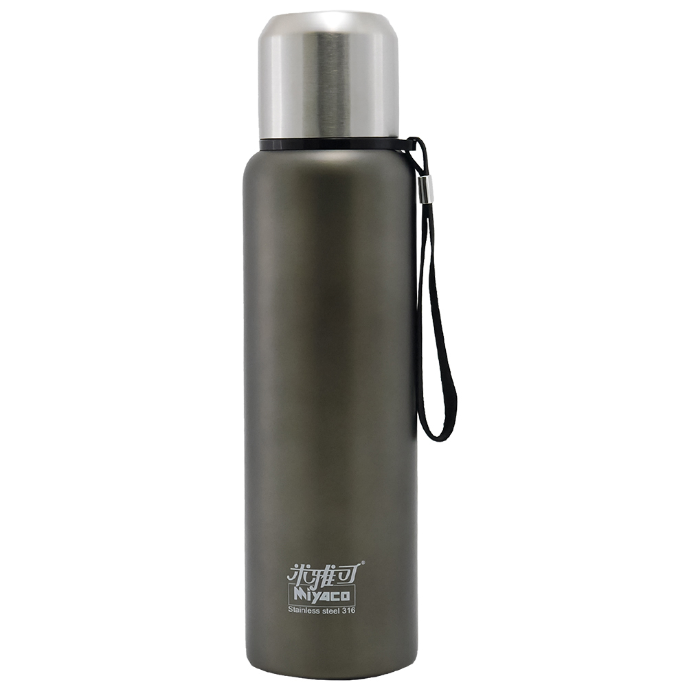 米雅可Koruto 316不鏽鋼真空全鋼保溫瓶-600ml-鈦灰色-1入