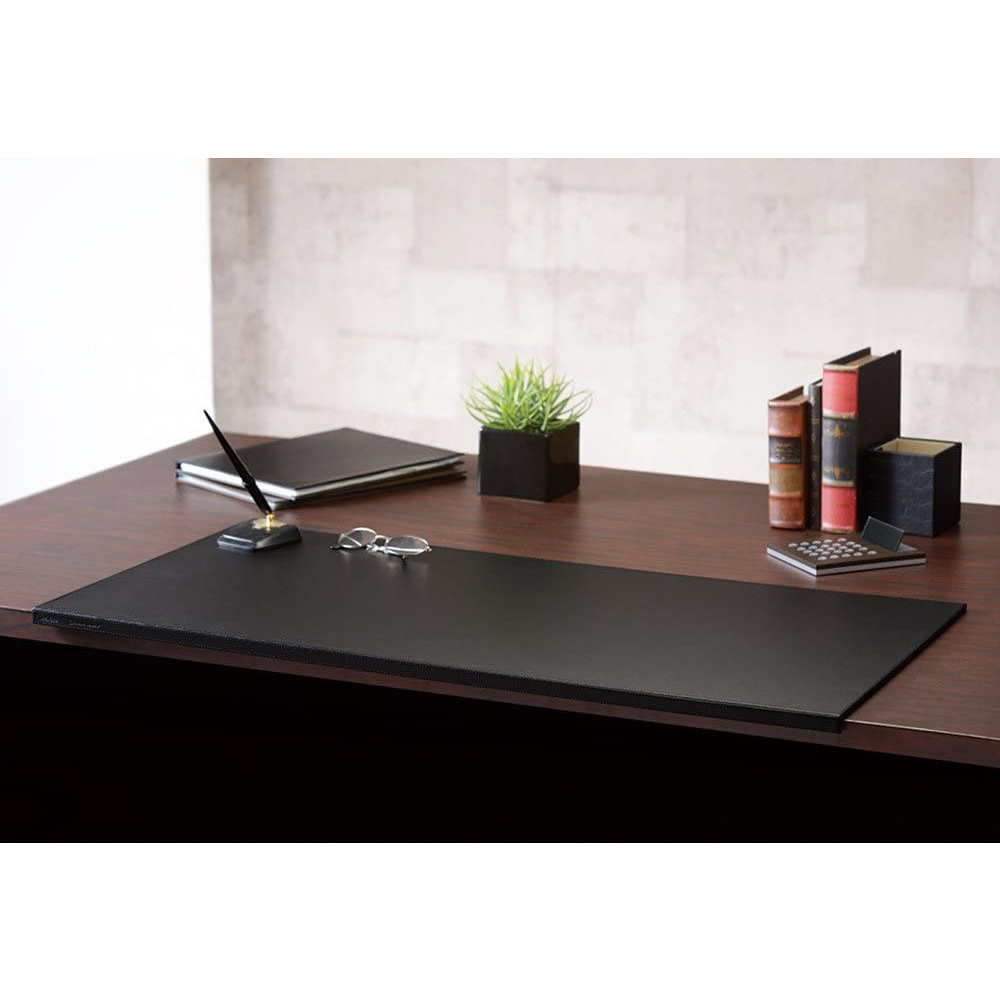 需預訂【KING JIM】皮革製桌墊 黑色 大 (1967-LF), , large