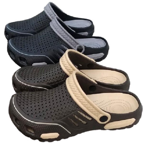 [e shoe store] Gardener shoes/Bushi shoes/Croco shoes/Waterproof slippers for men Black 26.5CM