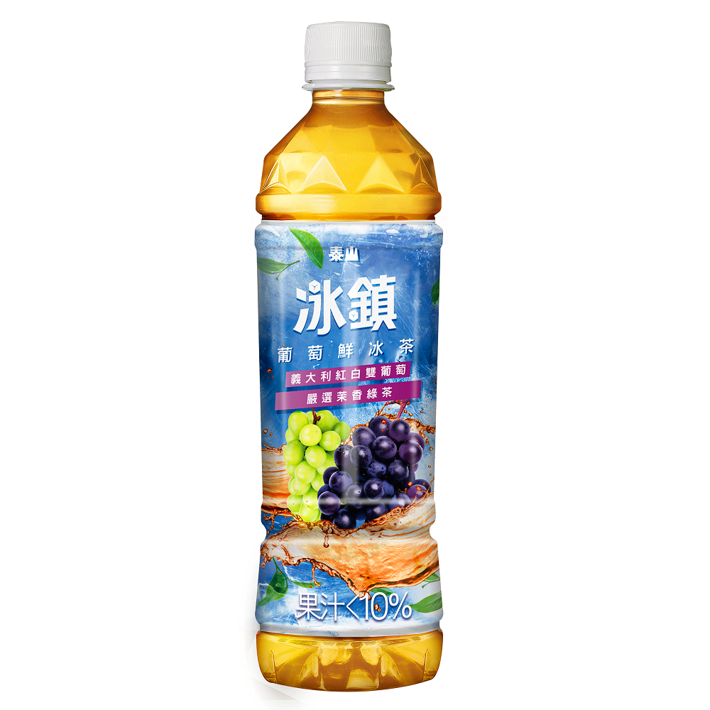 泰山冰鎮葡萄鮮冰茶 535ml, , large
