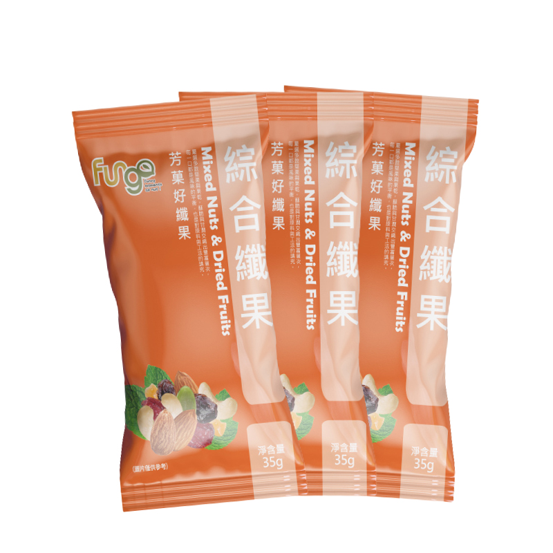 [Wanxin] Fungo Mixed Nuts & Dried Fruits Snack Pack 35g (Set of 6 Packs), , large