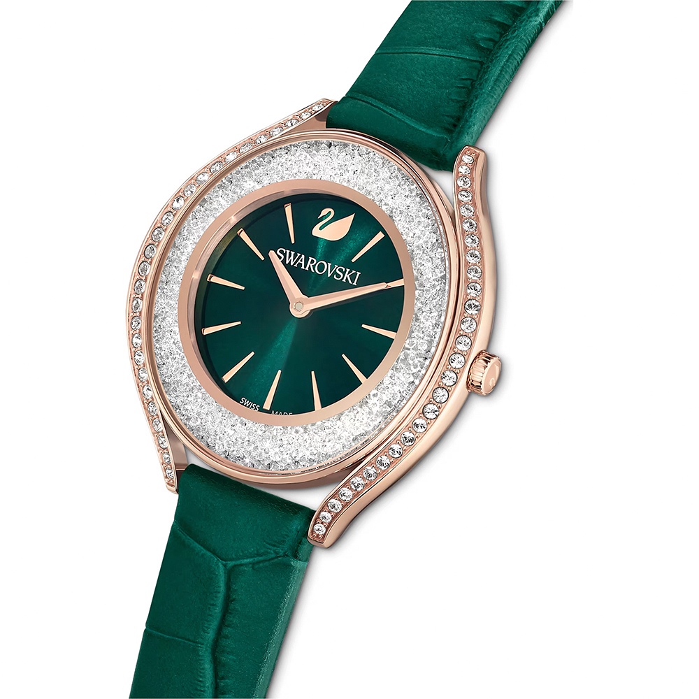 SWAROVSKI 施華洛世奇 Crystalline Aura 奢華水晶女錶 手錶-35.5mm(5644078), , large