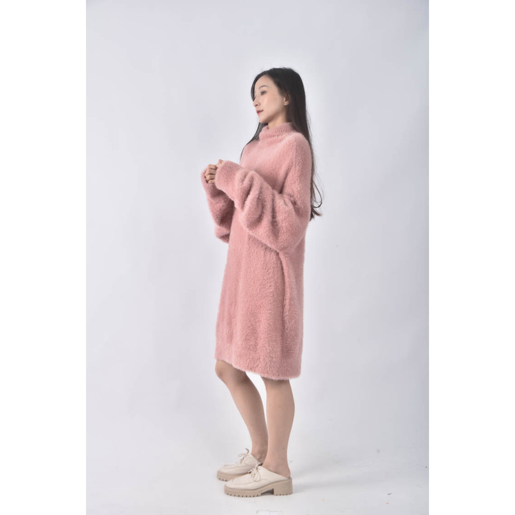 (XL) gentlewoman毛絨粉色洋裝二手衣, , large