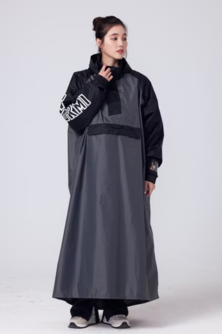 Adult Pullover Raincoat 2XL Light Blue – Stormproof, Helmet-On Quick Wear, , large