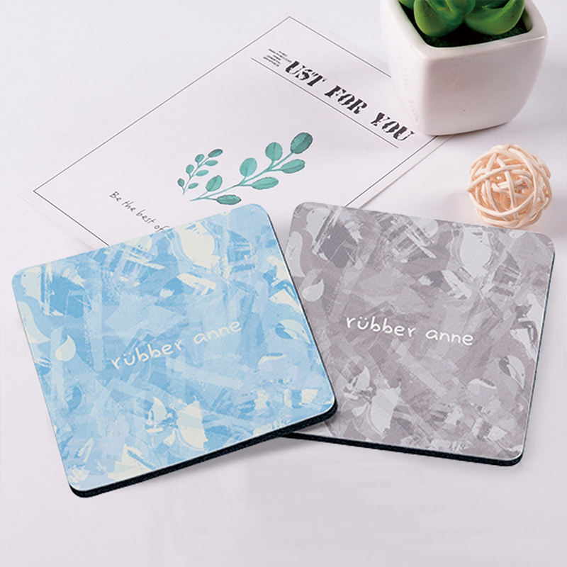 【Monster】 Soft Diatomaceous Earth Absorbent Coaster – Misty Sakura Tales (10x10cm) – Deep Space Gray, , large