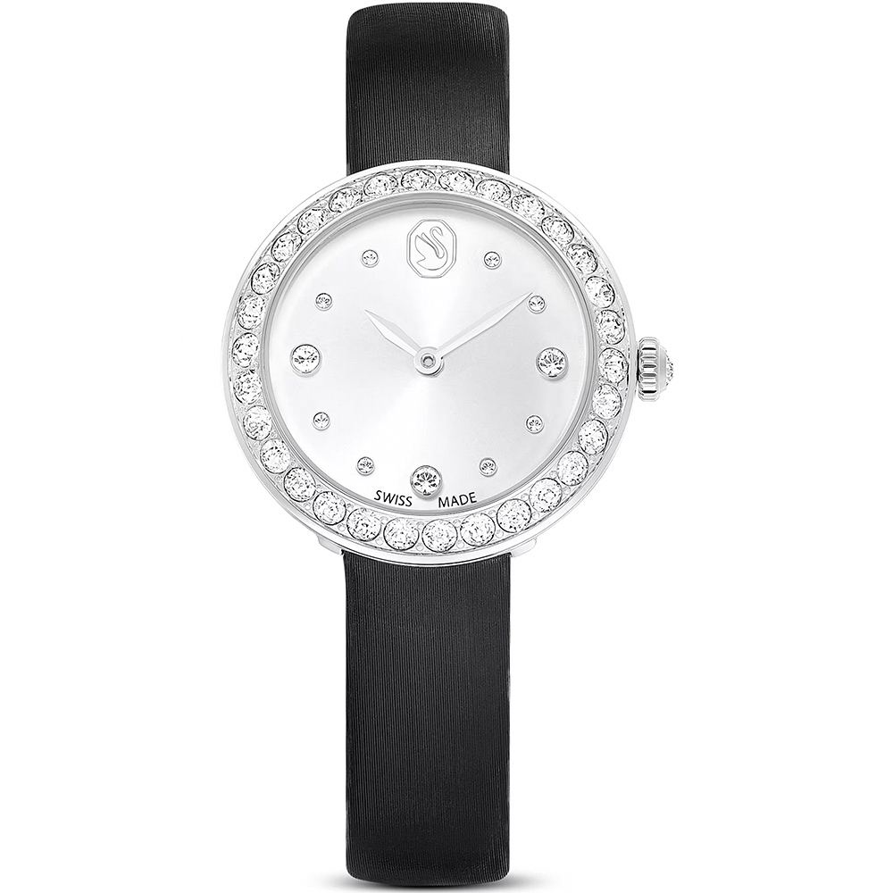 SWAROVSKI 施華洛世奇 Matrix Tennis 水晶錶圈手錶 女錶-30mm(5706663), , large