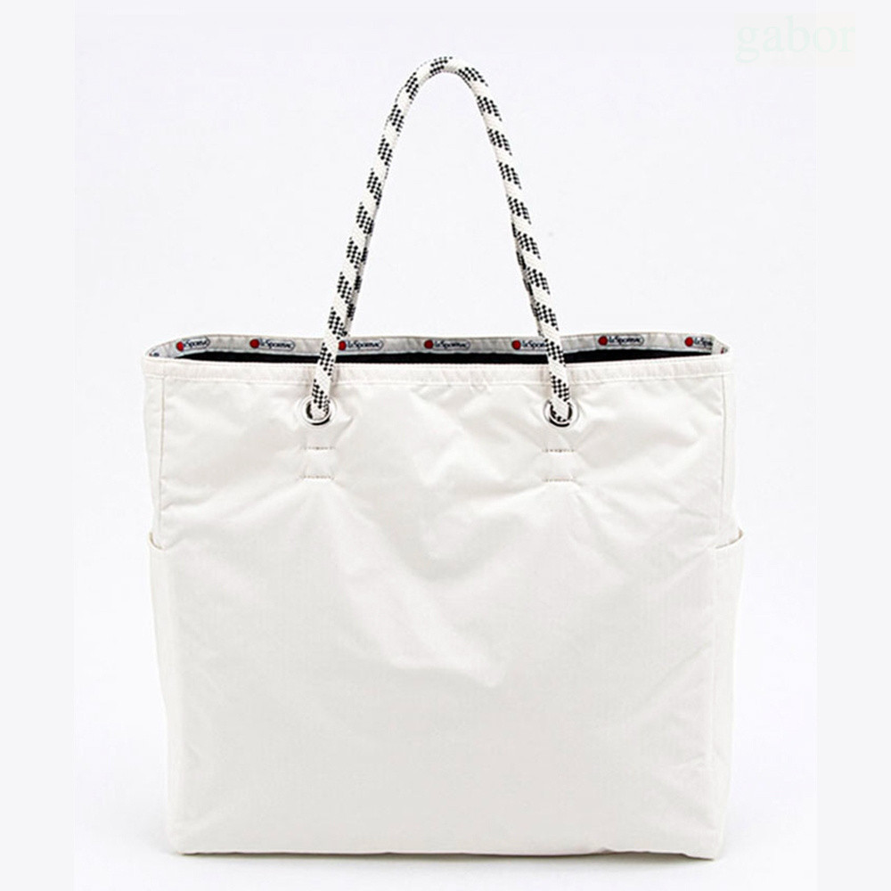 Lesportsac Large Two-Way Tote 大型雙面托特包 送禮-柔霧白, , large