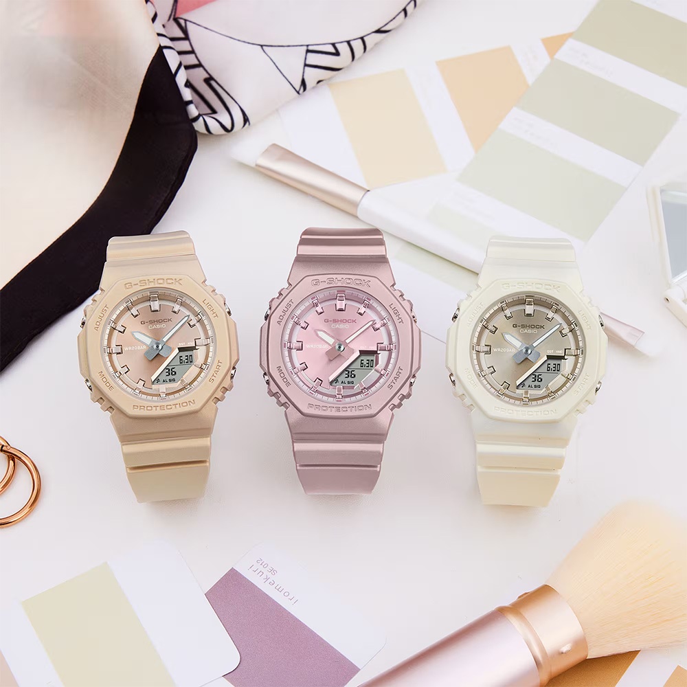 CASIO 卡西歐 G-SHOCK 珍珠光系列八角手錶 女錶 GMA-P2100ST-7A, , large