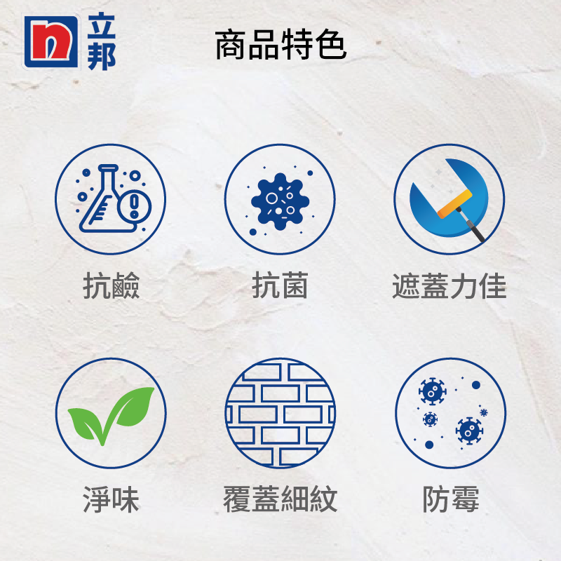 〔立邦〕淨味2合1 內牆乳膠漆（5加侖裝）特白, , large