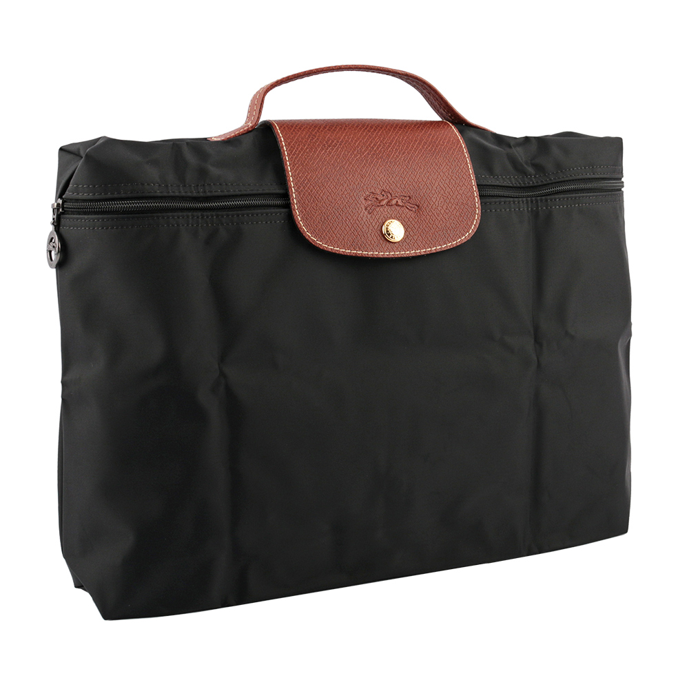 LONGCHAMP S號 LE PLIAGE手提公事包/黑色, , large