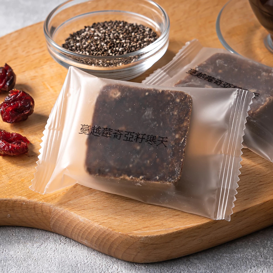 我的飲bar 黑糖塊飲品-蔓越莓奇亞籽寒天黑糖凍(17gx16入/盒), , large