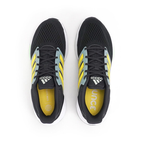 Adidas EQ21 Run 男 慢跑鞋 運動 休閒 避震 透氣 路跑 回彈 緩震 黑黃 [GW6726], , large