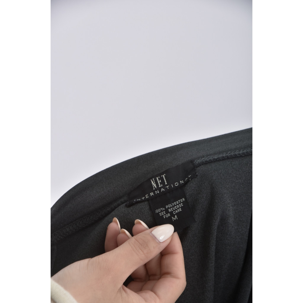 (XL) net素面灰色長裙二手衣, , large