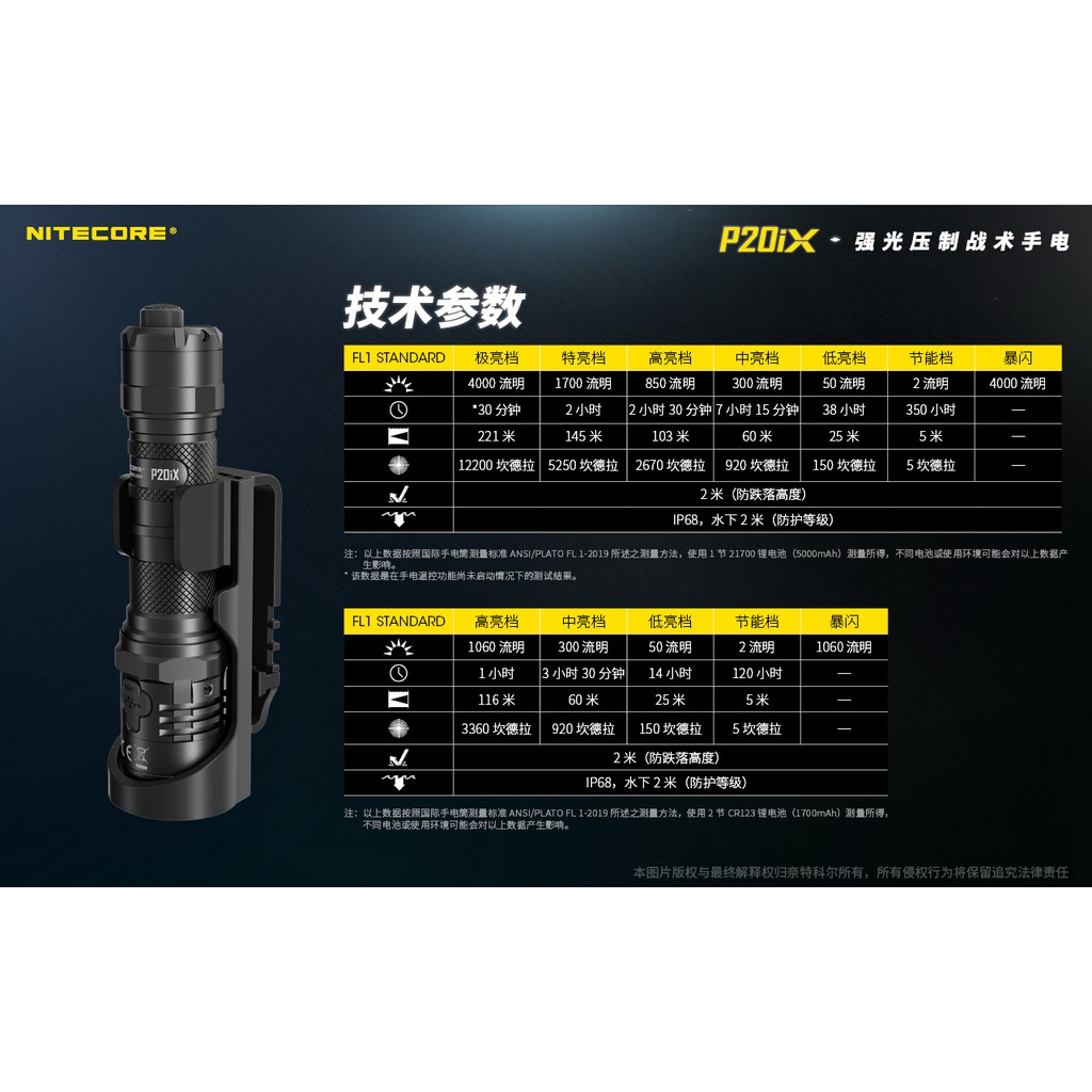 NITECORE P20iX Tactical flashlight, , large
