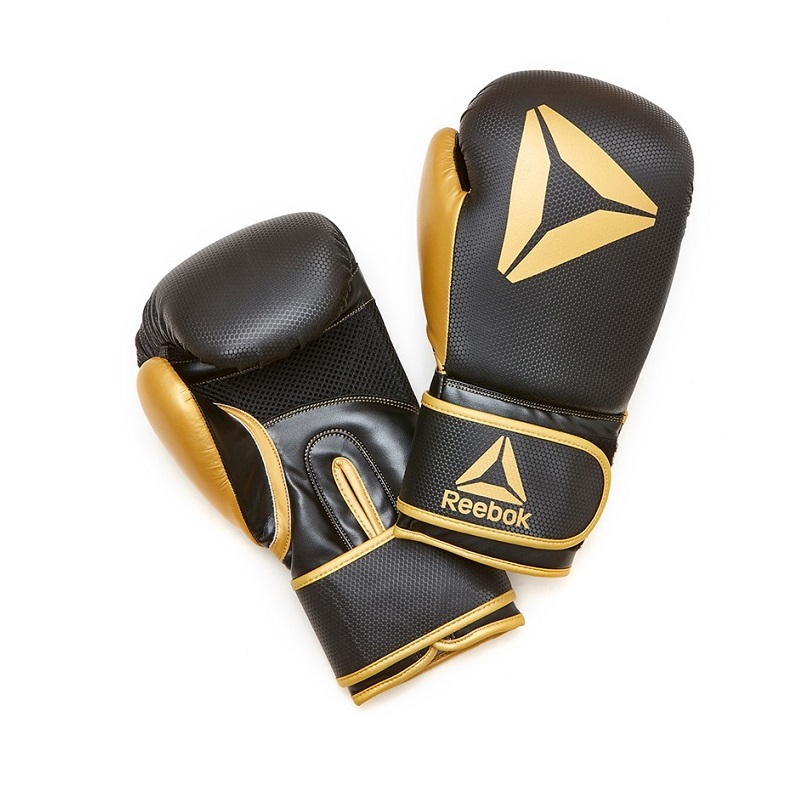 14oz Boxing Gloves GoldBlack, , large