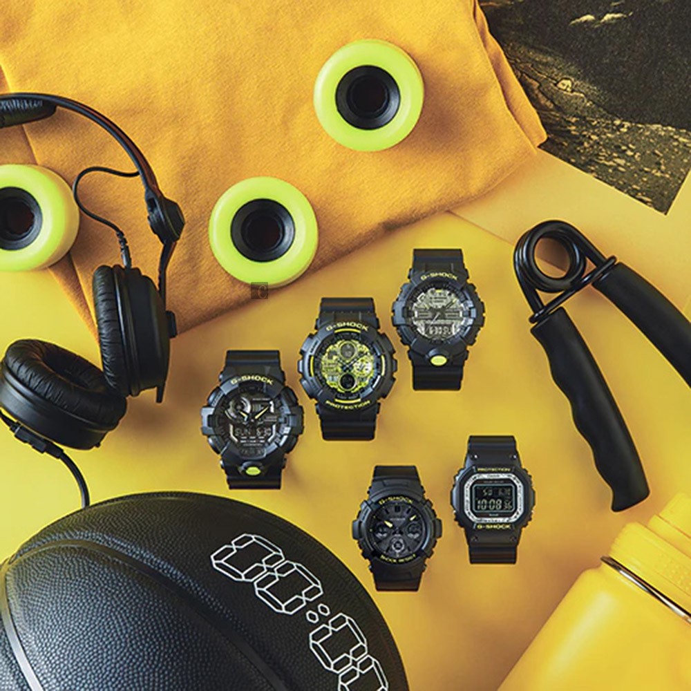 CASIO 卡西歐  G-SHOCK 點陣迷彩LED雙顯錶(GA-800DC-1A), , large