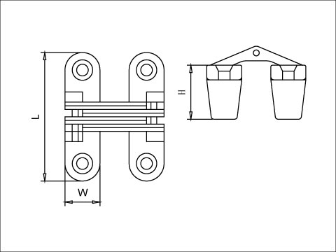 Concealed Hinge, , large