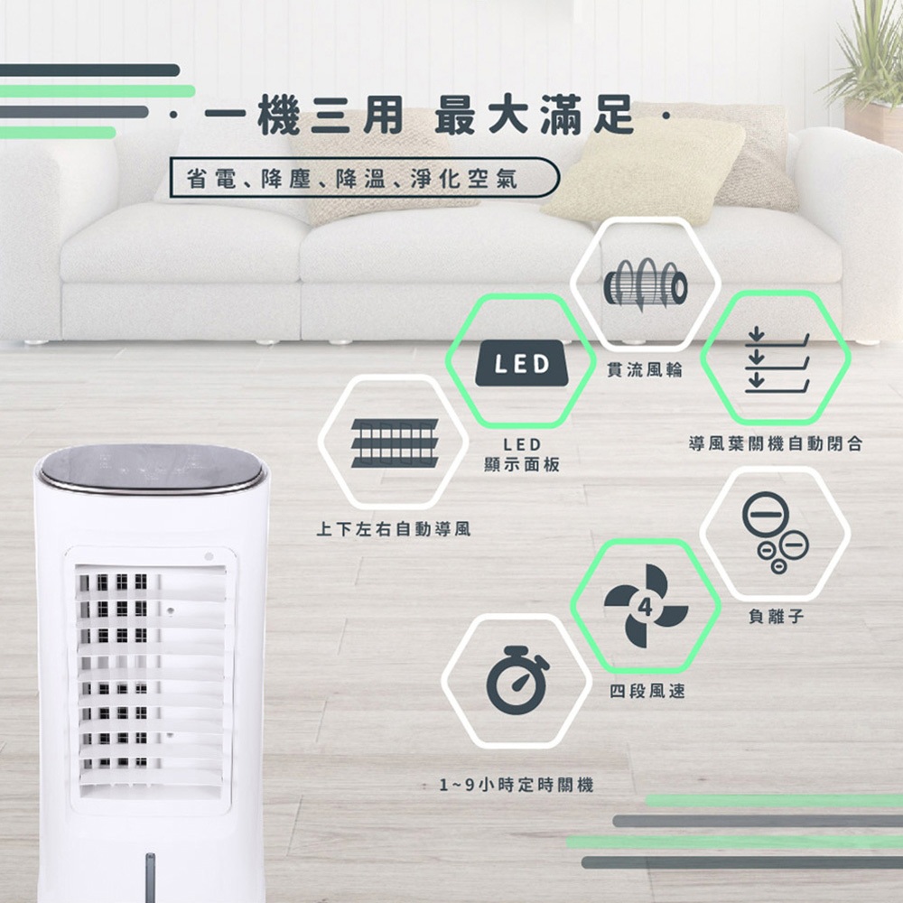 HERAN 禾聯 6L水箱 負離子移動式水冷扇 HWF-06J3, , large