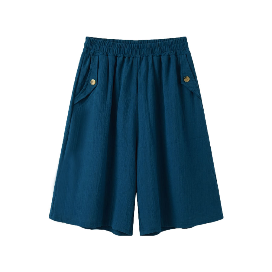 冰皺6分褲裙 TM-8005, , large