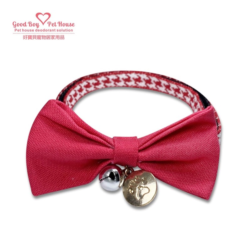 GBPH Fashion j series houndstooth red daniel pet collar L, , large