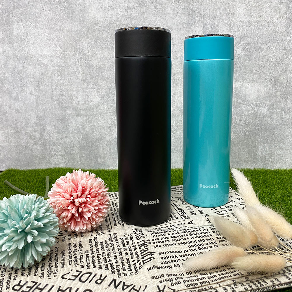 【日本孔雀Peacock】時尚休閒 不鏽鋼保冷保溫杯500ML(防燙杯口設計)-任選色, , large