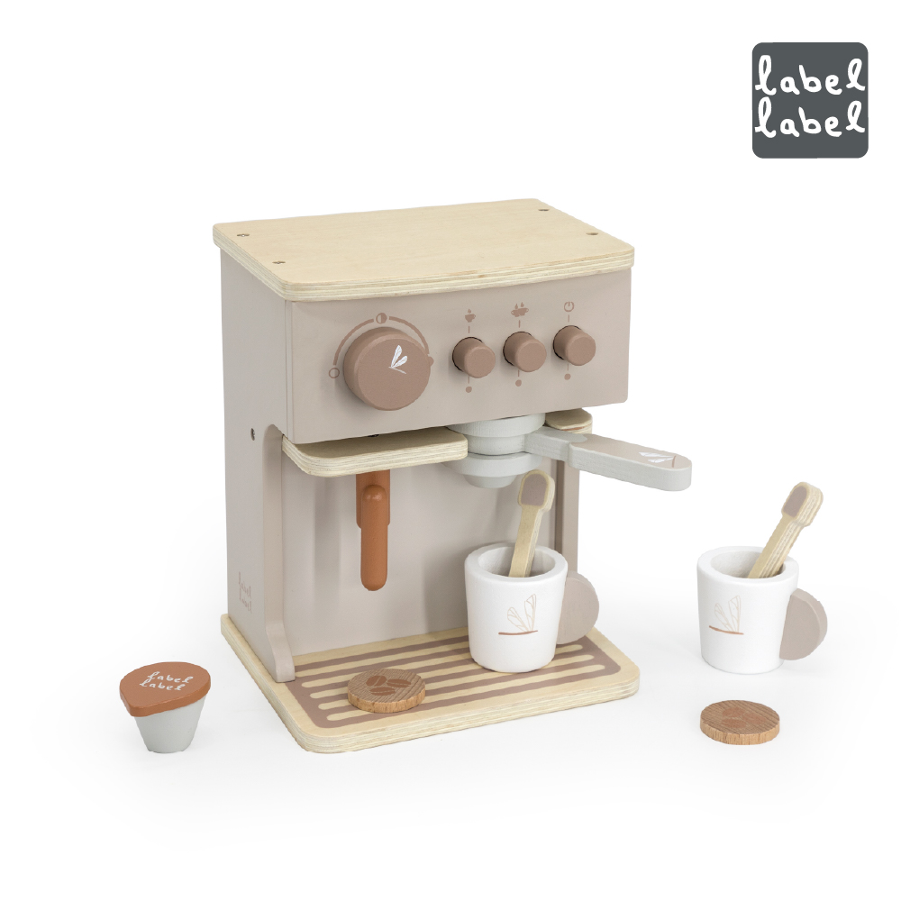 【Label Label】木質濃縮咖啡機-奶茶色, , large