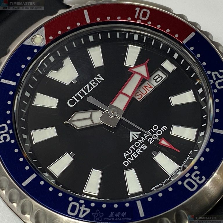 [星晴錶業]CITIZEN手錶,44mm,CI00001黑色錶面銀錶殼深黑色矽膠錶帶款, , large