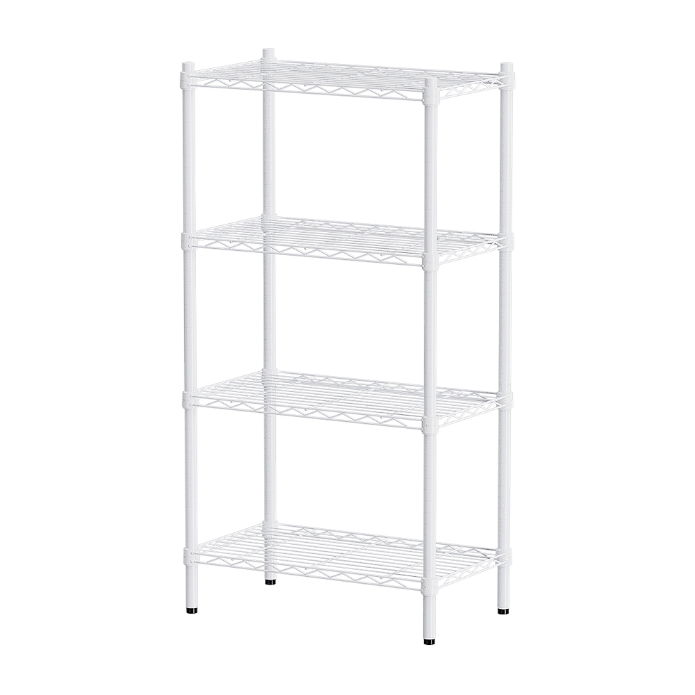 【Y HOUSE】60x45x120cm Lightweight Four-layer Iron Rack Iron Rack Shelf-Painted White, , large