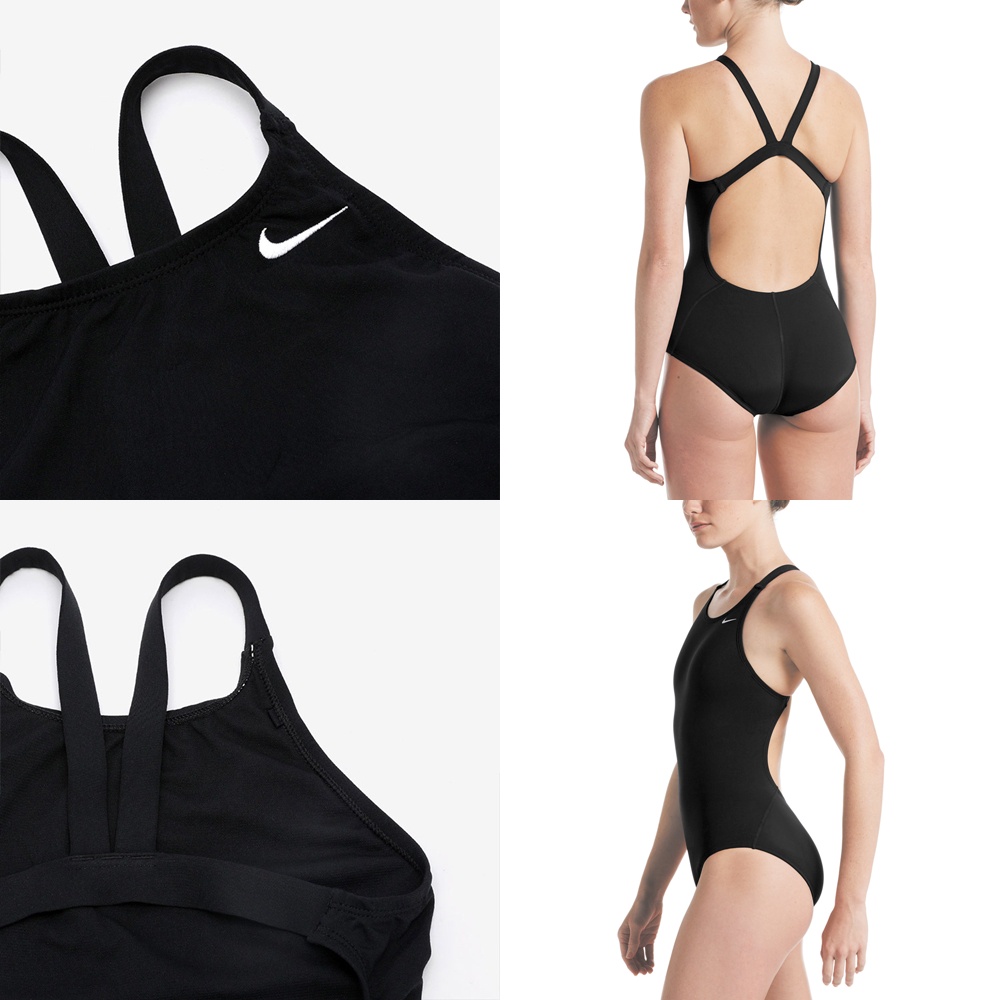 [秉宸] NIKE LOOPS AND LOWER LEGS 成人女性連身泳裝 抗氯 挖背 低衩設計 溫泉 泳衣 NESSA040, , large