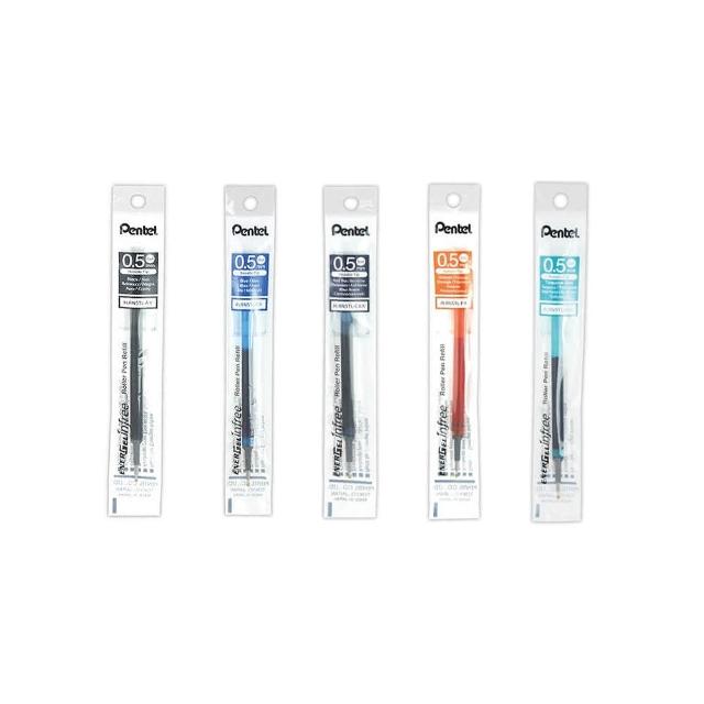 【 Pentel 飛龍 】 極速鋼珠筆芯 ENERGEL infree  0.5mm 12支/盒 LRN5TL   -  多款可選, , large