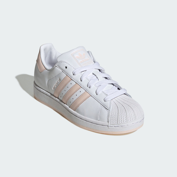 Kixpress-Adidas Superstar II W 女 運動休閒鞋 經典 貝殼頭 三葉草 舒適 百搭 白 粉膚 [JH7056], , large