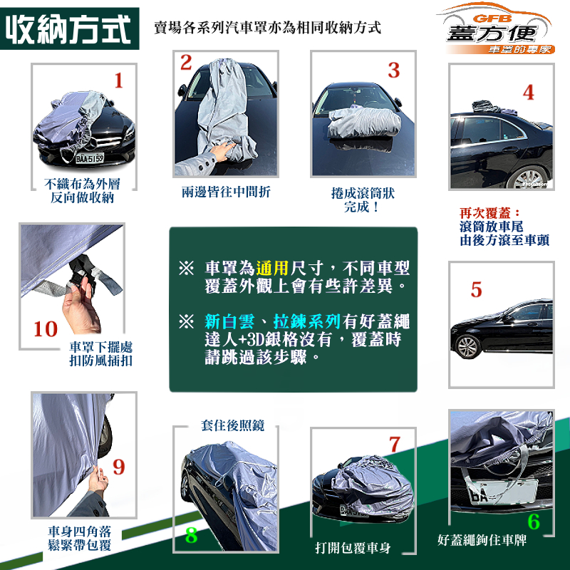 【蓋方便】車罩達人（D型）台灣製南亞雙層防水抗UV《納智捷》S3+S5 四門, , large