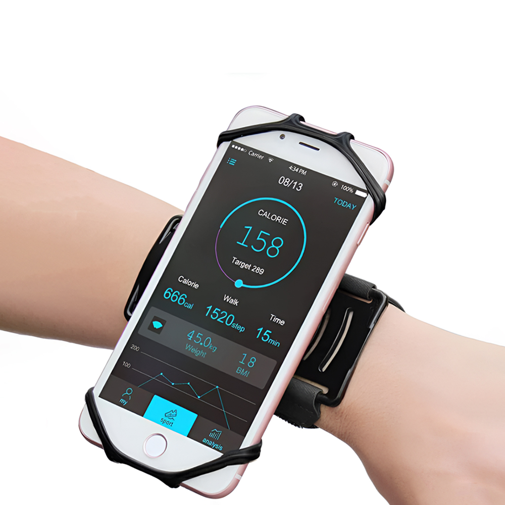 【上手家居】快拆式旋轉手機臂套-黑色(手機臂套/手機套/手機臂包/運動手機包/慢跑/跑步), , large