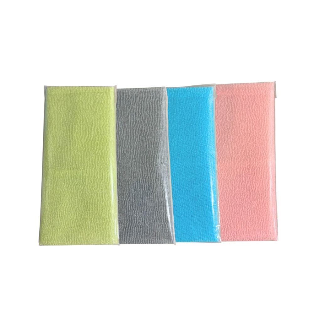 GS MALL 台灣製造 一入 沐浴巾 隨機色 洗澡巾 搓澡巾 搓背巾 刷背巾 澡巾  加長沐浴巾 沐浴清潔, , large