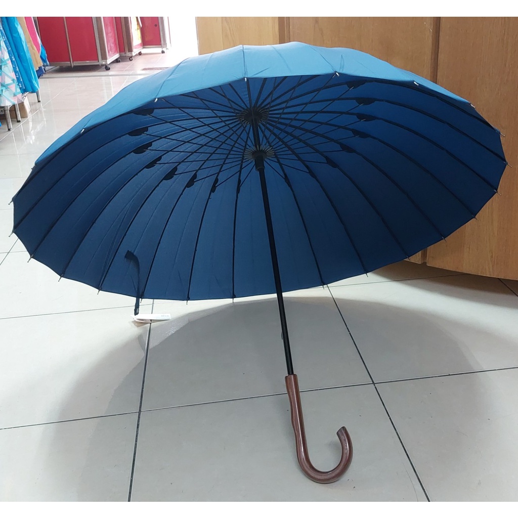 【周周生活】雨傘 現貨 傘 遮陽傘 陽傘 大雨傘 日式素色24支骨架 直傘 晴雨傘 抗uv傘 防潑水 防風雨傘 快速出貨, , large