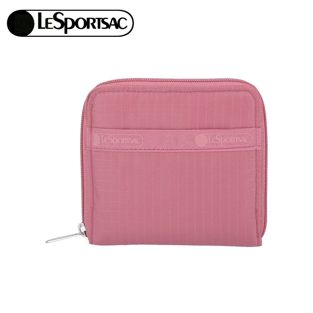 Lesportsac Compact Zip Wallet 極簡輕薄錢包 送禮-桃紅色, , large