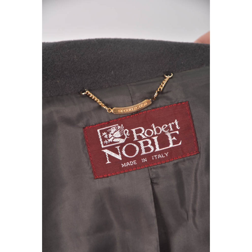 (S) robert noble義大利品牌斜釦綠色外套二手衣, , large
