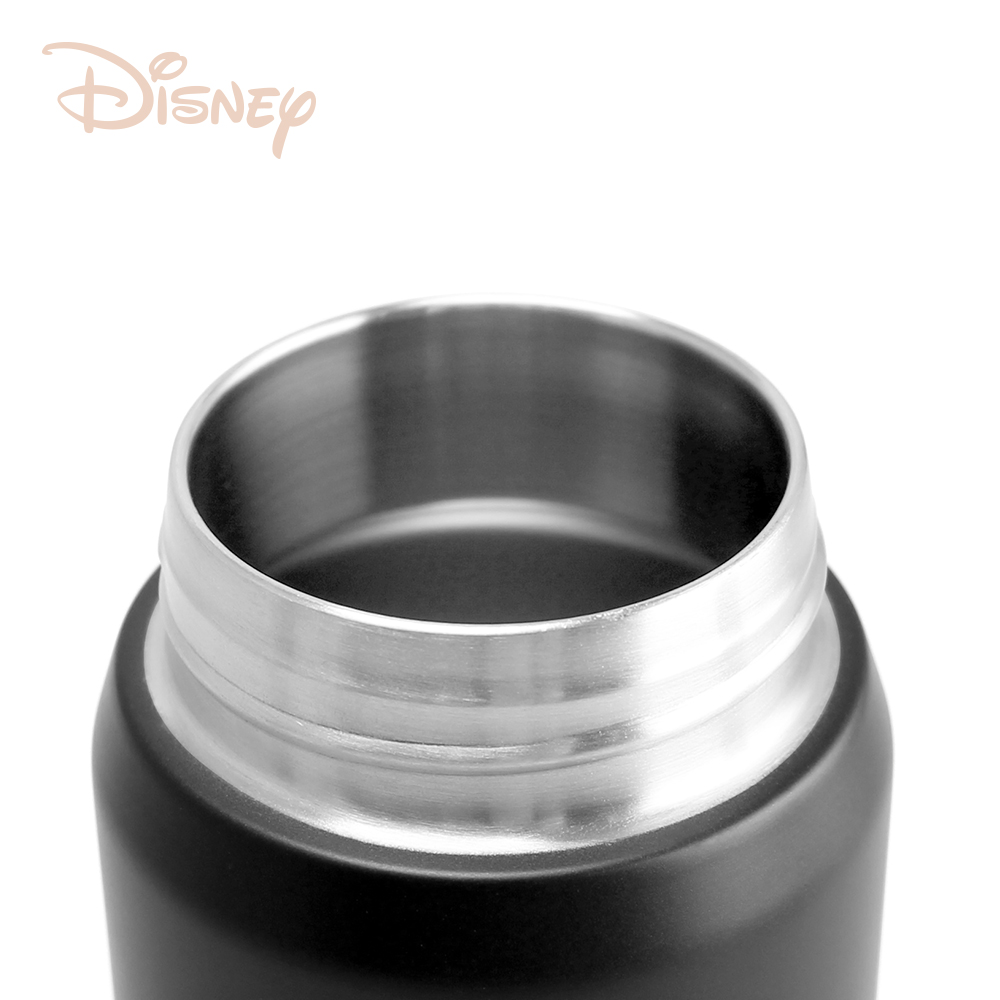 Disney Gold Mickey Mouse Stainless Steel Silicone Dual-Drink Vacuum Insulated Bottle 600ml (Lockable) - Obsidian Black, , large
