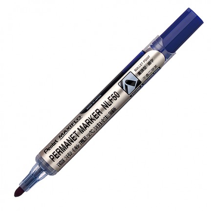 【 Pentel 飛龍 】後壓油性筆 圓頭 MAXIFLO 1.5mm /支  NLF50 - 多款可選, , large