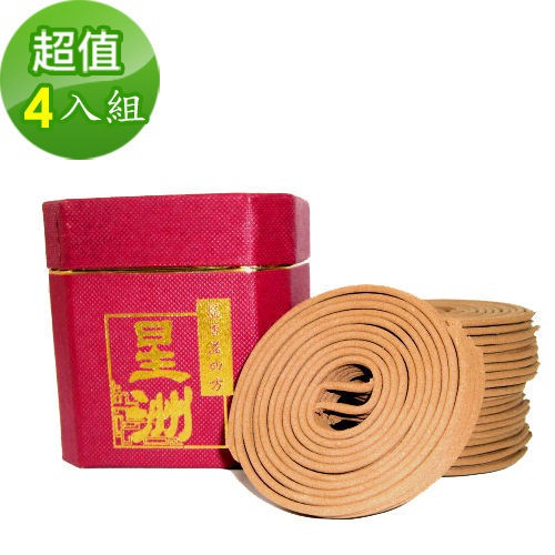 【金發財香品】星洲沉盤香小盤-4H( 4入組-盤香系列)