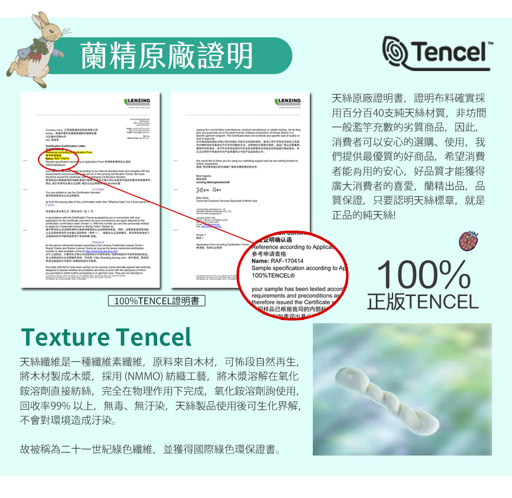 【複製】純天絲滑到回不去！ 大版印花 &times; 100% 天絲，睡感質感雙升級，天絲控、比得兔粉都瘋狂入手！  PETER RABBIT&trade; 比得兔 &times; V&A 博物館聯名 40 支純天絲｜正版授權｜多款可選 床包兩用被 4 件組，全新到貨！, , large