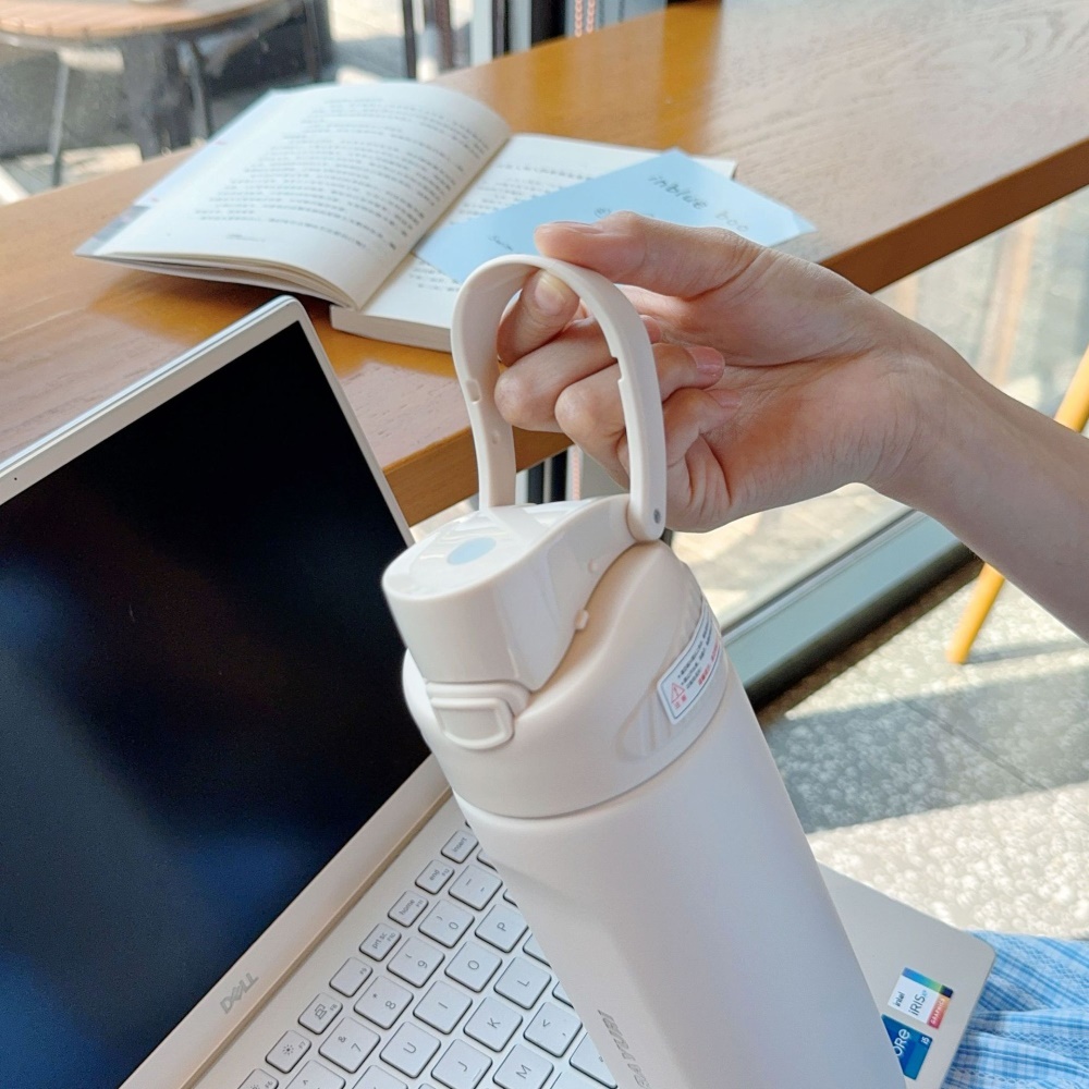 【H&R安室家】SITARAYURI 雙飲手提304不鏽鋼保溫瓶580ml(H62), , large