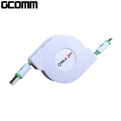 GCOMM micro-USB 強固型充電傳輸伸縮扁線 (1.8米) 海軍藍, , large