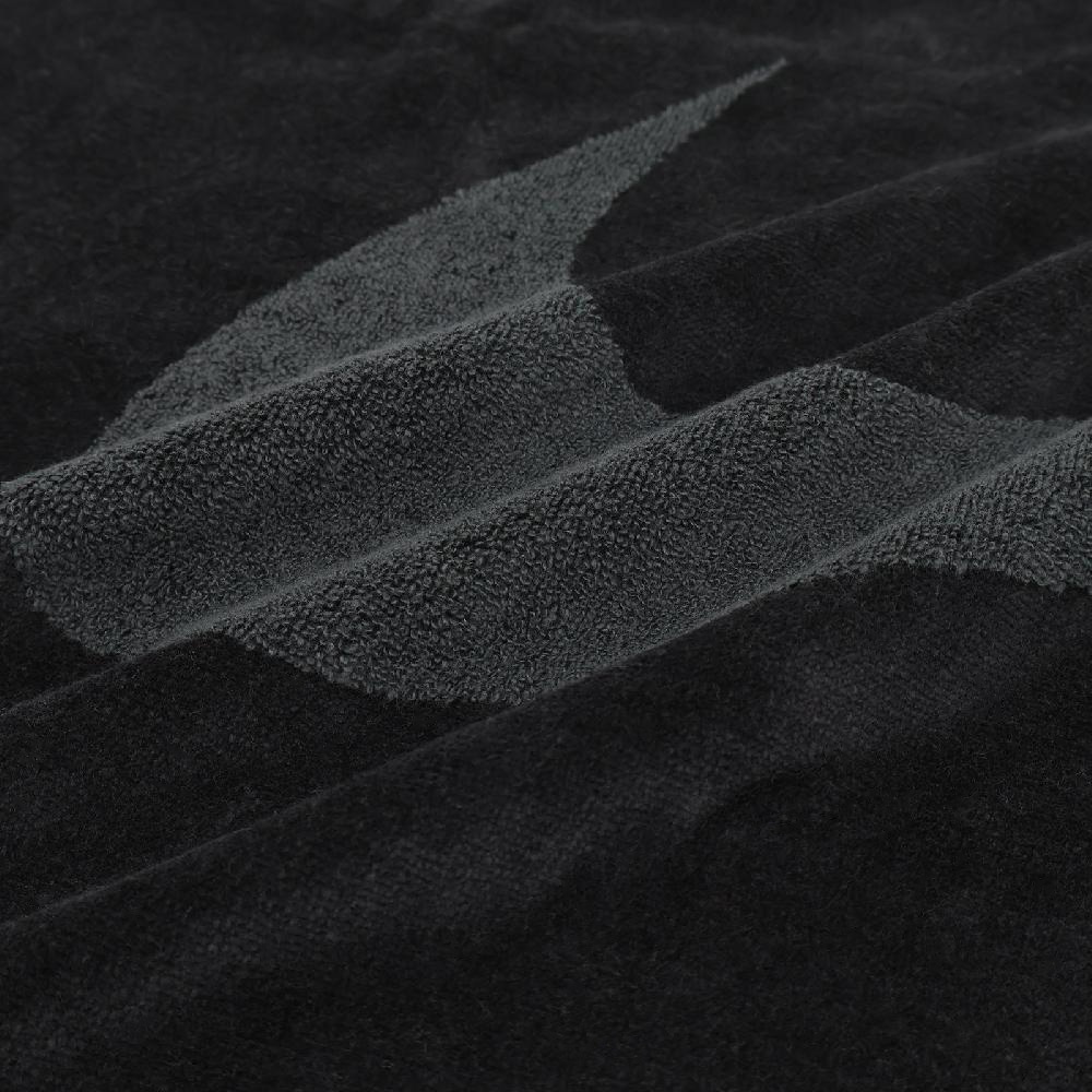 NIKE 運動毛巾 80x35cm 紙盒裝 登山 居家 健身 訓練 慢跑 游泳 籃球 戶外 運動 純棉 吸水佳 柔軟 黑, , large