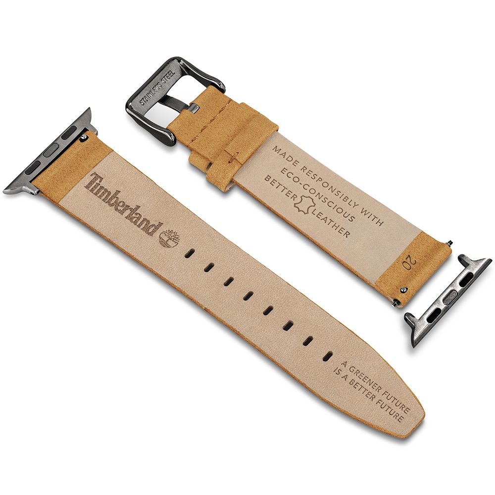 Timberland Apple Watch 錶帶 42/44/45mm 適用 小麥色磨砂皮革(不含手錶), , large