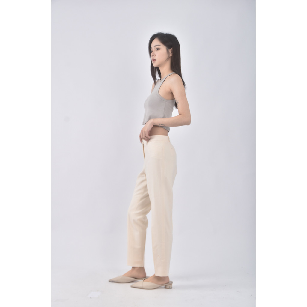 (2XL) theory luxe質感西裝黃色長褲二手衣, , large