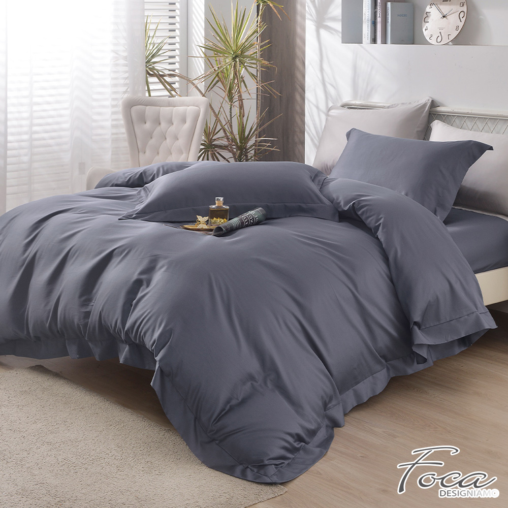 【FOCA】Blueberry Cheese | Tea Time 60-count Tencel Cotton Dual-purpose Quilt and Bed Sheet Set - Large, 藍莓芝芝, large