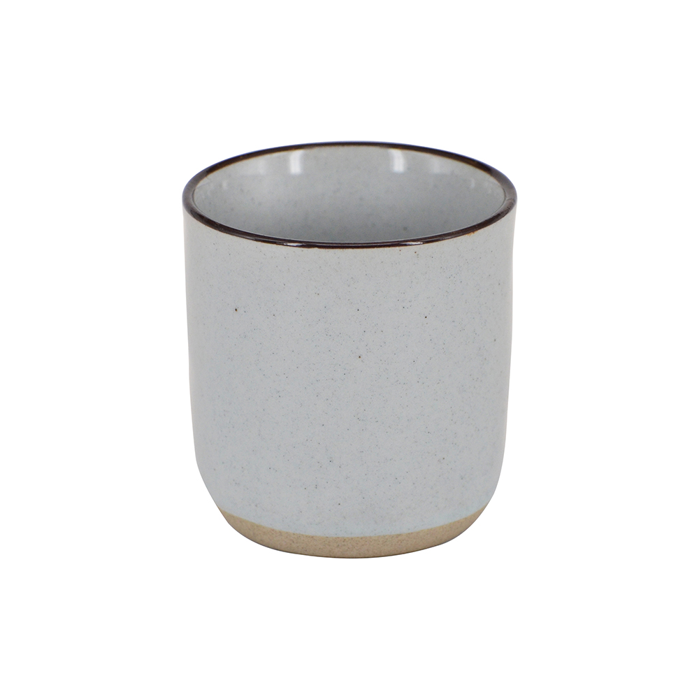 【YU Living】日式窯變撞色 質樸手作茶杯 210ml -灰色, , large