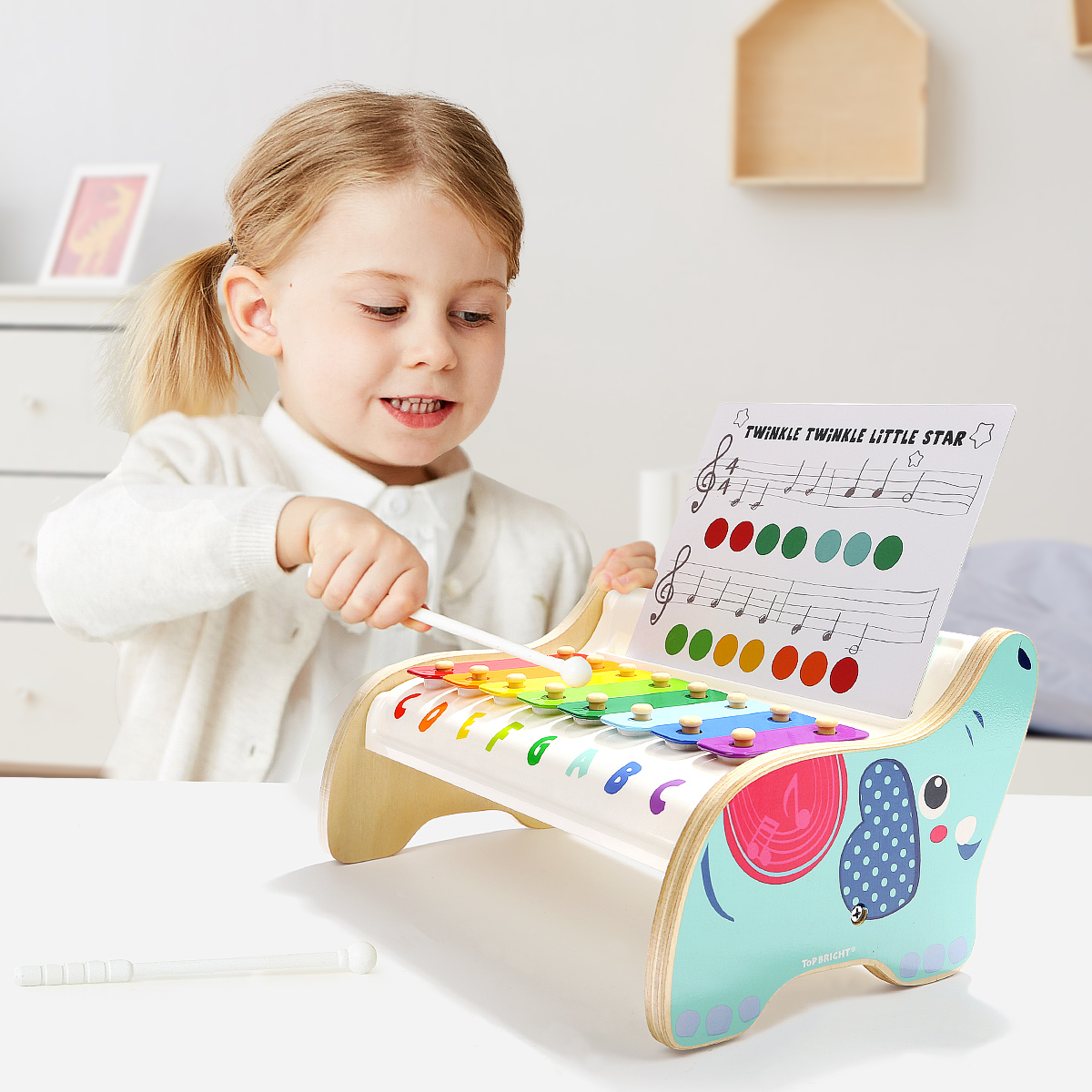 Top Bright - Eight Tones Elephant Xylophone, , large